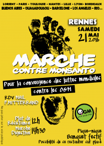 Flyers Marche contre Monsanto 2016