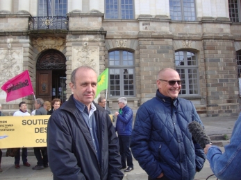 6 juin 2017 - Tass à Rennes : soutien à C. Le Guyader et P. Brigant